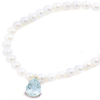 Collana di perle con acquamarina