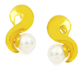 Orecchini oro con perle