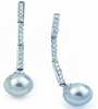 Orecchini con perle e diamanti